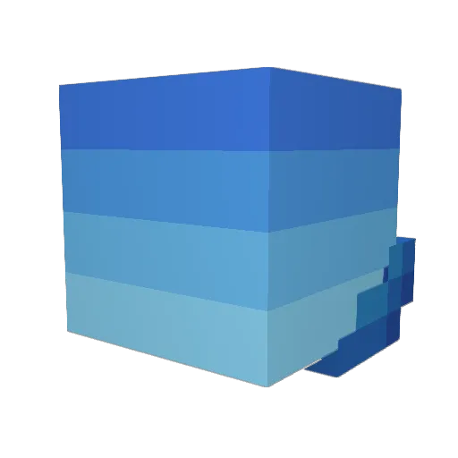 N1THA4 Minecraft avatar head, 3D render