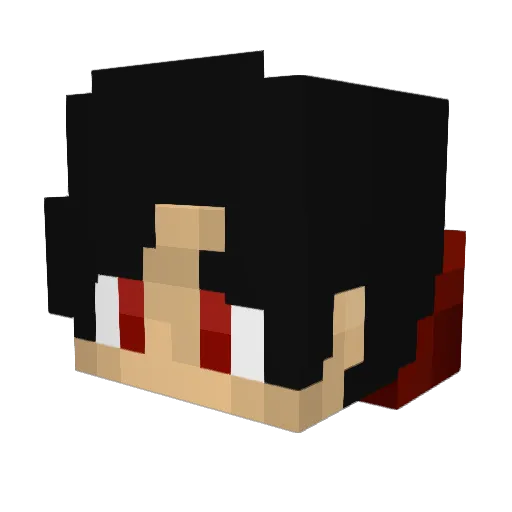 N1X3ROS Minecraft avatar head, 3D render