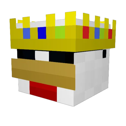 N1XI6 Minecraft avatar head, 3D render