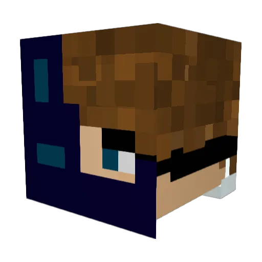 N1ZeeH Minecraft avatar head, 3D render