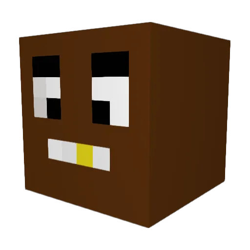 N1c7As Minecraft avatar head, 3D render
