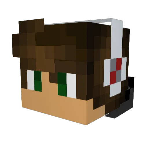 N1cafay Minecraft avatar head, 3D render