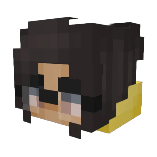 N1ckNSW Minecraft avatar head, 3D render