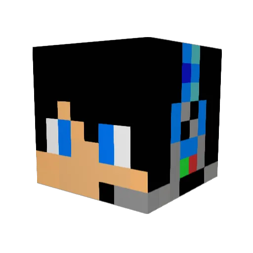 N1ck_Au Minecraft avatar head, 3D render