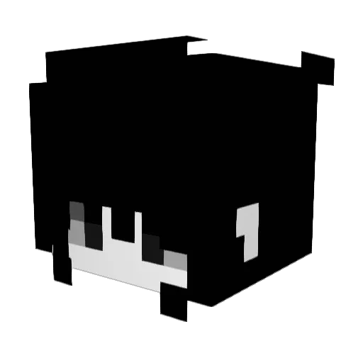 N1ckyw Minecraft avatar head, 3D render