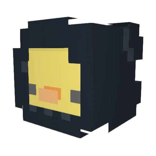 N1coVAL Minecraft avatar head, 3D render