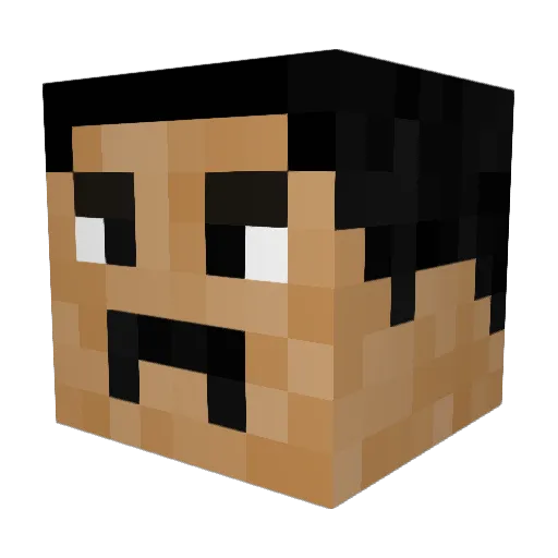 N1colasM4dur0 Minecraft avatar head, 3D render