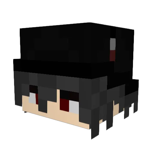 N1etrem Minecraft avatar head, 3D render