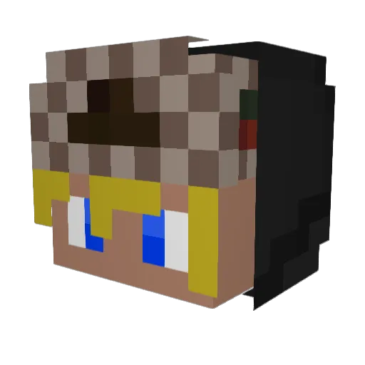 N1ghtCraft3r Minecraft avatar head, 3D render