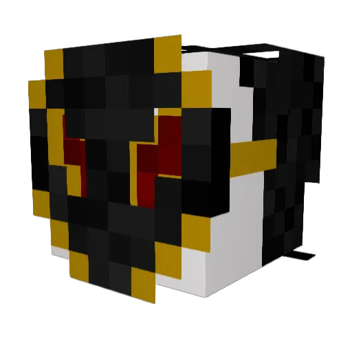 N1ghtScar Minecraft avatar head, 3D render