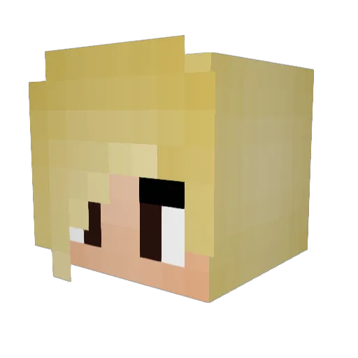 N1ikita Minecraft avatar head, 3D render