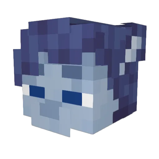 N1ixy Minecraft avatar head, 3D render