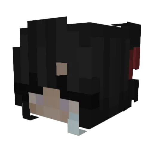 N1j0 Minecraft avatar head, 3D render