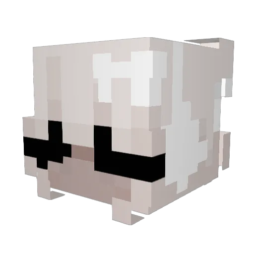 N1k0la__ Minecraft avatar head, 3D render