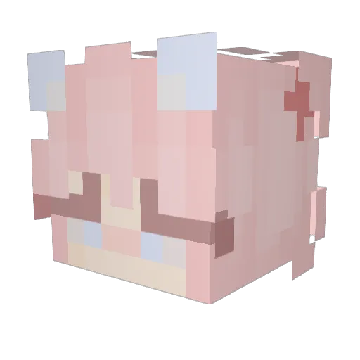 N1ka__ Minecraft avatar head, 3D render