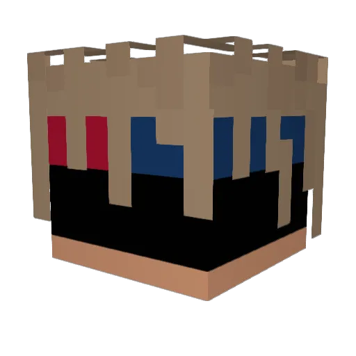 N1khi Minecraft avatar head, 3D render
