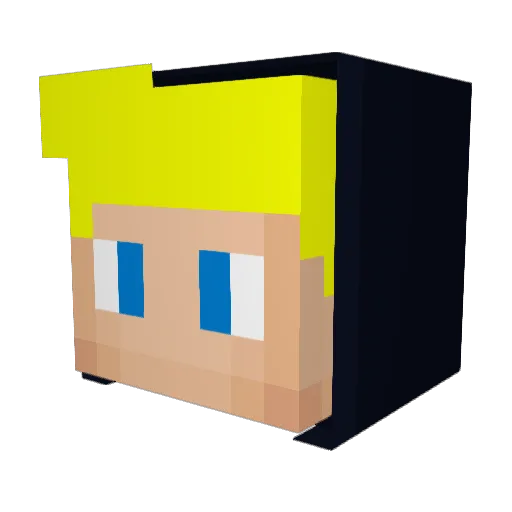 N1kl4sxD Minecraft avatar head, 3D render