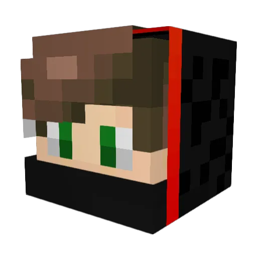 N1kls Minecraft avatar head, 3D render