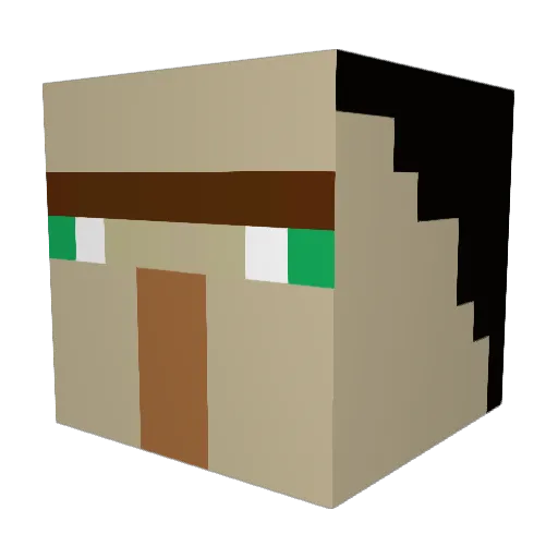 N1koEU276 Minecraft avatar head, 3D render