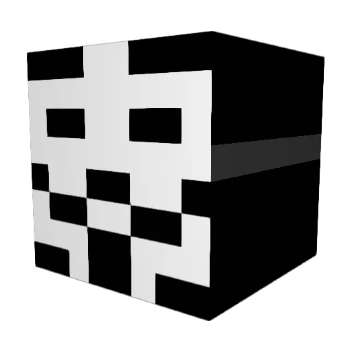 N1kora Minecraft avatar head, 3D render