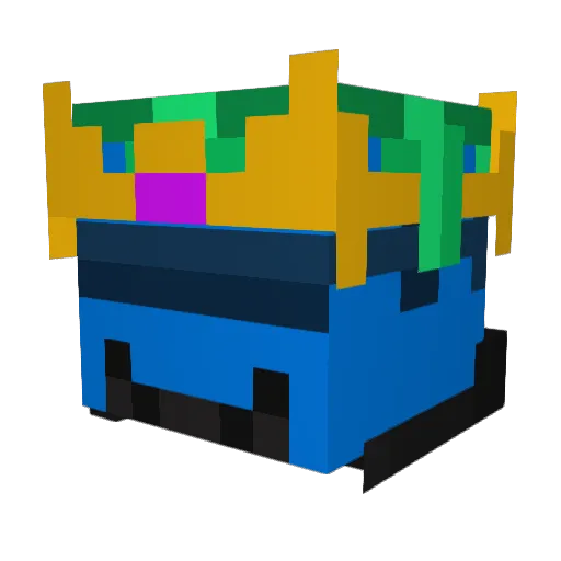 N1krad_ Minecraft avatar head, 3D render
