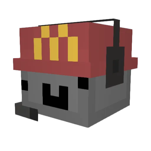 N1kzY Minecraft avatar head, 3D render