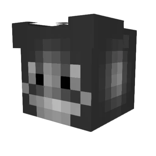 N1nery Minecraft avatar head, 3D render