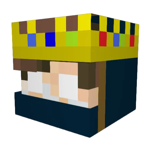 N1njalvsg Minecraft avatar head, 3D render