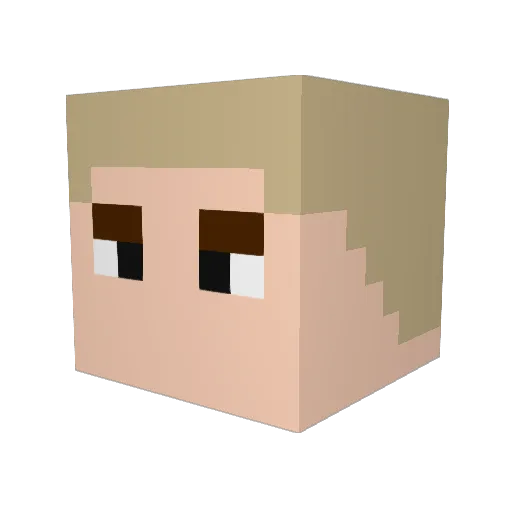 N1noo Minecraft avatar head, 3D render