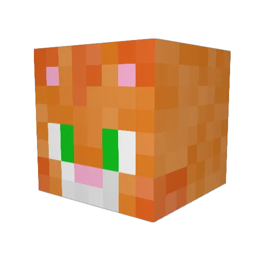 N1th3rKat Minecraft avatar head, 3D render
