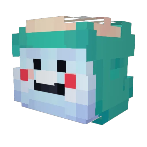 N1tr4m21 Minecraft avatar head, 3D render