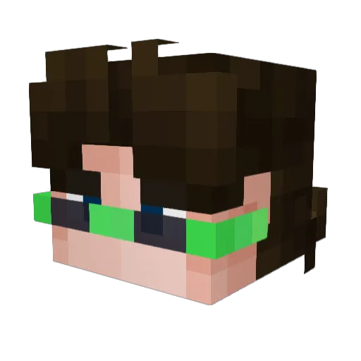 N1trol0 Minecraft avatar head, 3D render