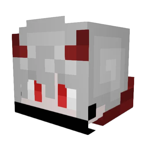 N1vr4m Minecraft avatar head, 3D render