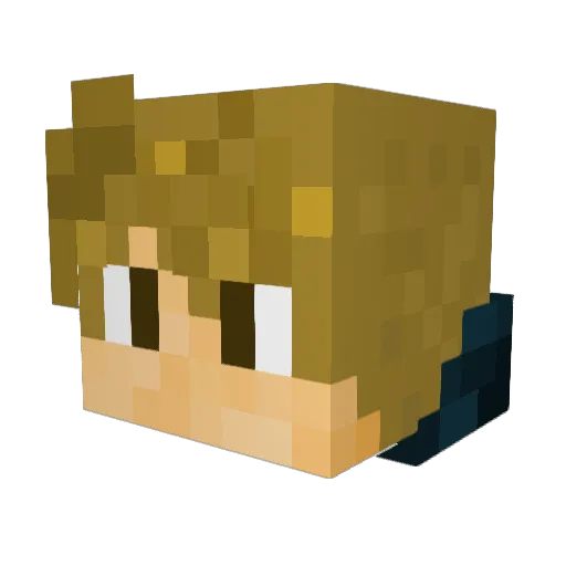 N31S0N Minecraft avatar head, 3D render