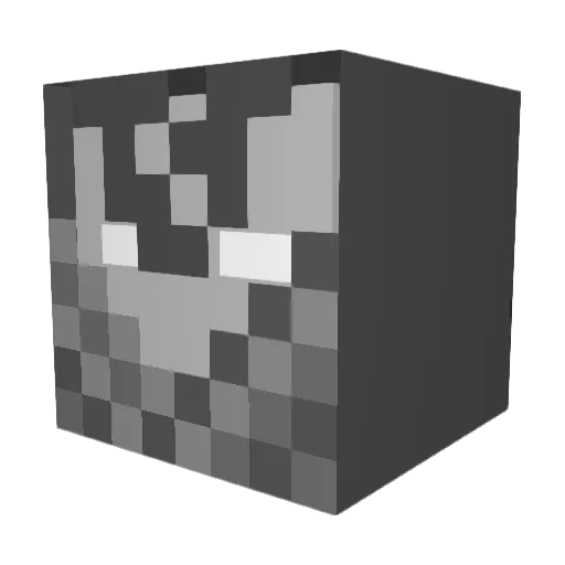 N3ON7654 Minecraft avatar head, 3D render