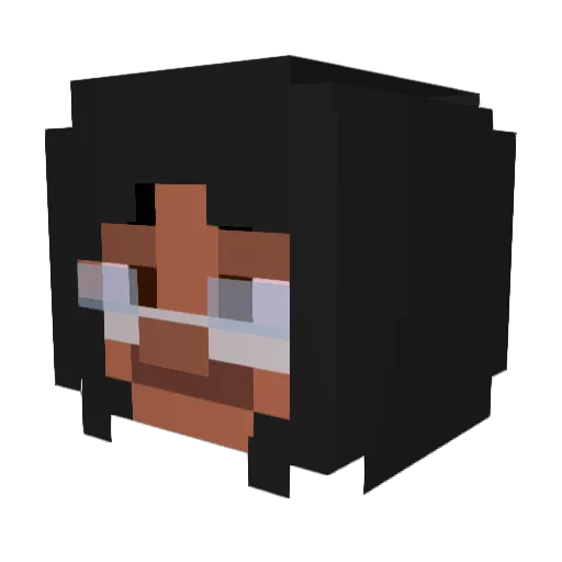 N3RJ Minecraft avatar head, 3D render