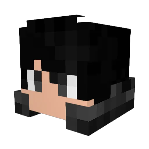 N3SS7K Minecraft avatar head, 3D render