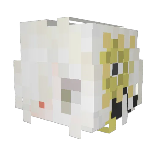 N3UROMANCE Minecraft avatar head, 3D render