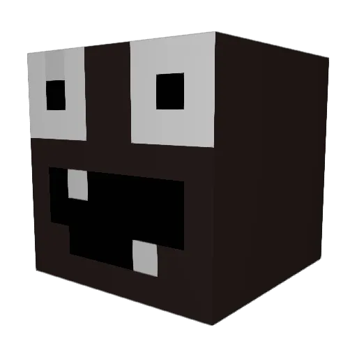 N3XM Minecraft avatar head, 3D render