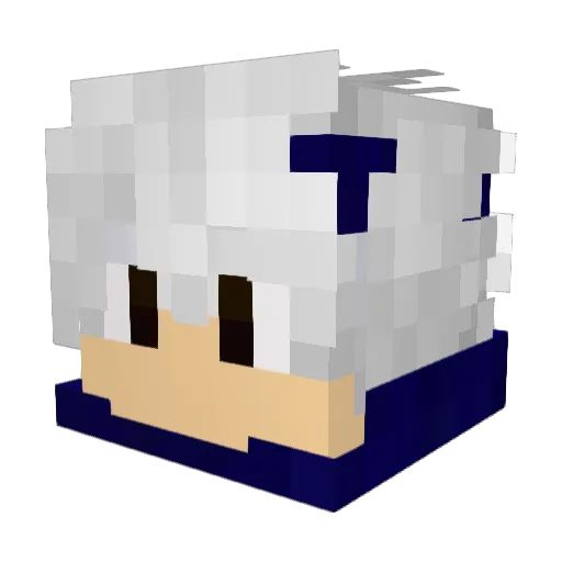 N3XTRON Minecraft avatar head, 3D render
