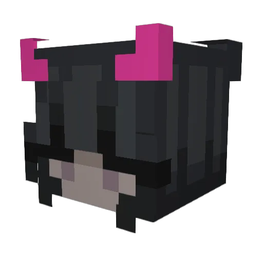 N3ZZ_02 Minecraft avatar head, 3D render
