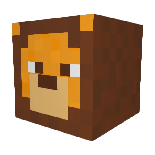 N3gr0h Minecraft avatar head, 3D render