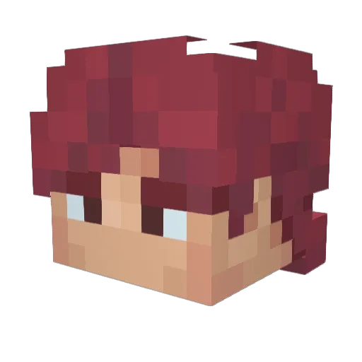 N3gron1 Minecraft avatar head, 3D render