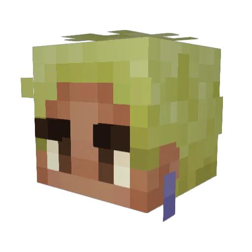 N3ito Minecraft avatar head, 3D render