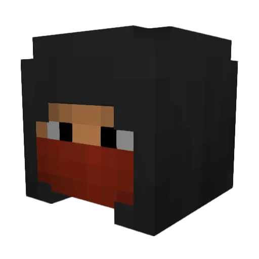 N3k0s Minecraft avatar head, 3D render