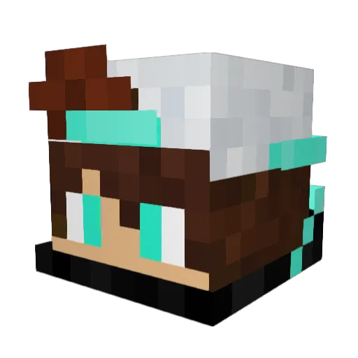 N3matomas Minecraft avatar head, 3D render