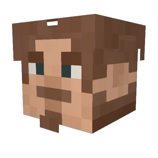 N3nzo Minecraft avatar head, 3D render