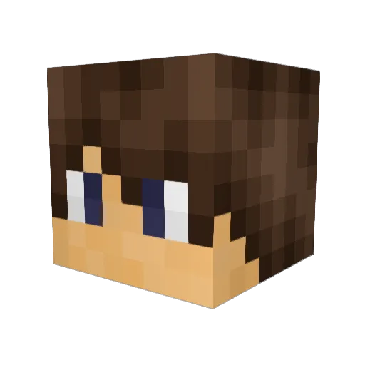N3olith Minecraft avatar head, 3D render