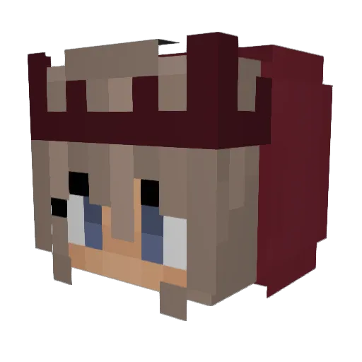 N3p3ta Minecraft avatar head, 3D render
