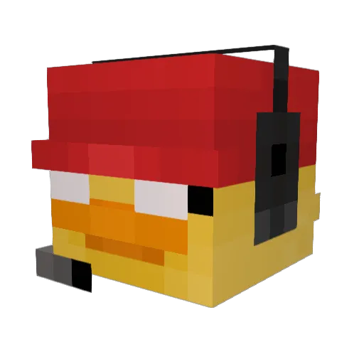 N3sito Minecraft avatar head, 3D render